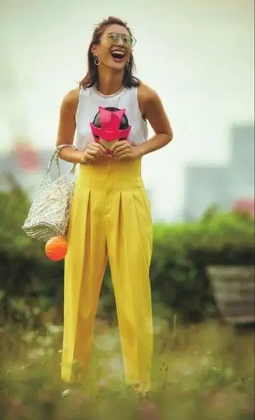 ELIN 에린 디자인 턱 팬츠