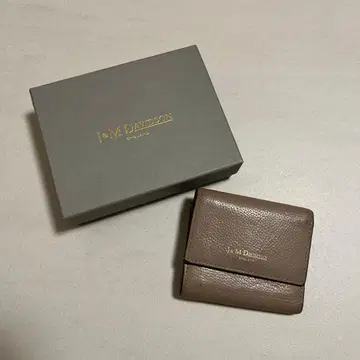 J&M DAVIDSON 3단 폴더형 지갑 베이지