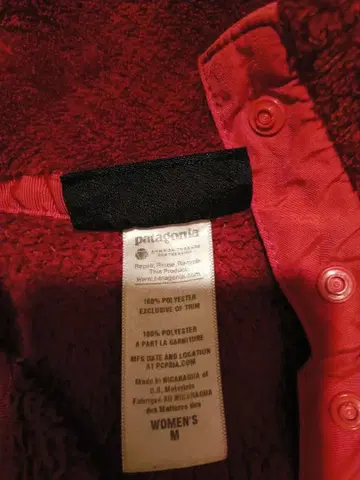 patagonia 플리스 자켓 M 빨간색