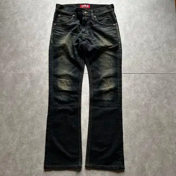 grunge edwin fade flare denim pants y2k