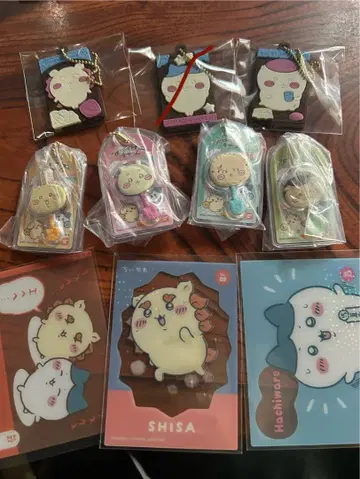 치이카와 캐릭터 파우치 러버 마스코트 미니어처 키라키라 클리어 카드