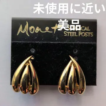 컨디션 최상 빈티지 [Monet] 골드 드롭형 귀찌