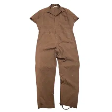 80-90s Dickies / 디키즈 반팔 워크 점프수트 브라운 42