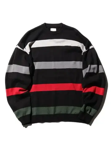 BEAMS NEW STANDARD 루즈 보더 니트