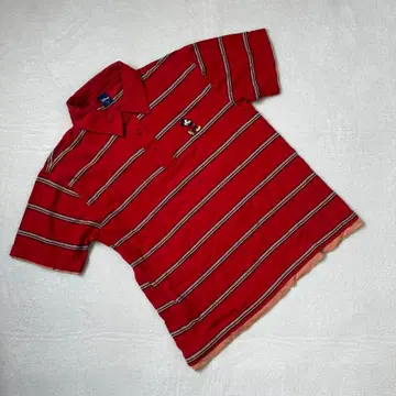 [ Disney ] 반팔 상의 피케 셔츠 미키 레드 L