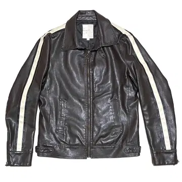 클리닝 완료 OIL CAKE 사이드 라인 싱글 라이더 자켓