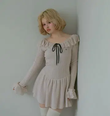 Andmary Hana knit mini dress