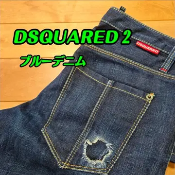 디스퀘어드 DSQUARED2 데님 데미지 가공 원포인트 자수