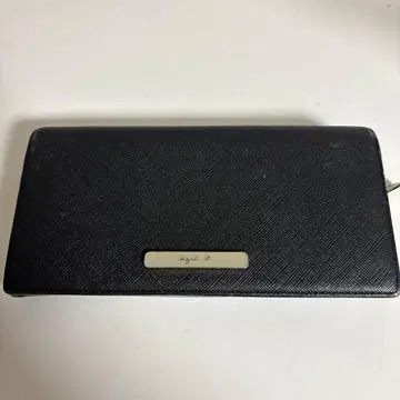 agnes b. 블랙 여성용 장지갑