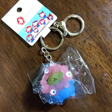 폼폼푸딩 미야쿠미야쿠 입체 마스코트 클리어 컬러 키링