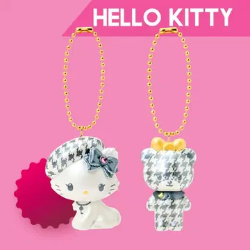 헬로키티 시크릿 마스코트 참 흑백 걸리시 쌍둥이 코디 2개