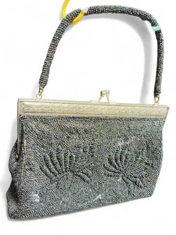 새상품급 비즈 자수 클러치백 가마구치 핸드백 빈티지 파티