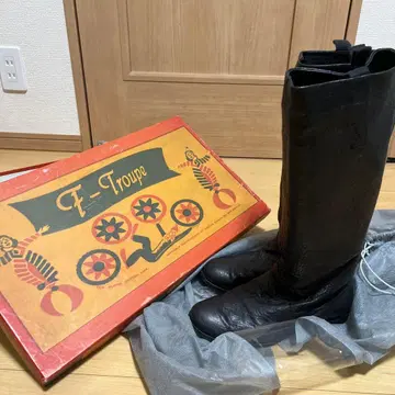 F-Troupe 블랙 롱 부츠