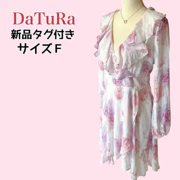 DaTuRa 택 포함 새상품 꽃무늬 로즈 프릴 원피스 공주 갸루 y2k