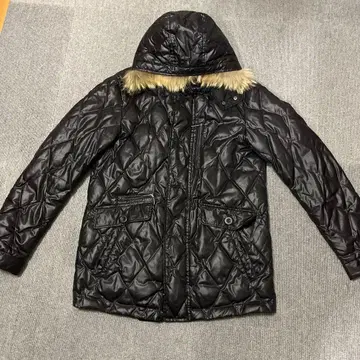 y2k 퍼 다운 자켓 헤이세이 grunge 시크 스타일