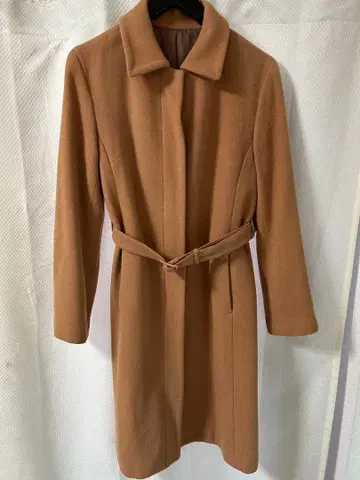 플랑드르 i.n.e 카멜 울 코트 롱 코트