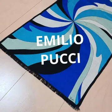 새상품급 EMILIO PUCCI 울 실크 혼방 스톨