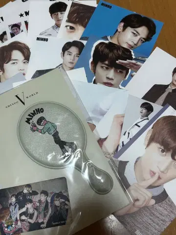 SHINee V WORLD 민호 공식 굿즈 손거울 & 엽서 세트