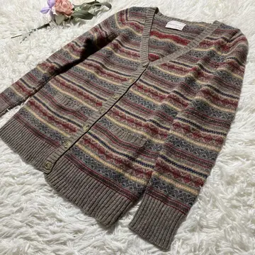 램스울 가디건 멀티 컬러 프리 사이즈