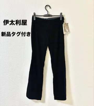 이타리야 택 포함 새상품 벨로아 플레어 팬츠 부츠컷 정가 36000엔