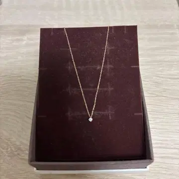 ete 다이아몬드 목걸이 k10 핑크 골드