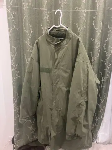 BEAMS HEART 올리브 모즈 코트 L 사이즈