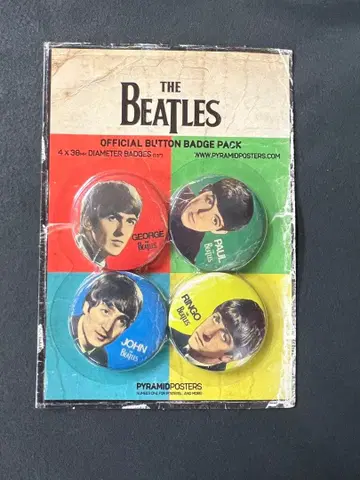 비틀즈 앤티크풍 캔뱃지