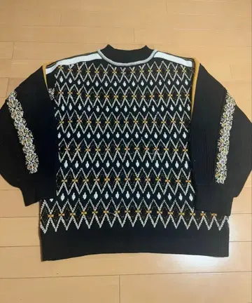 snidel 노르딕 라메 니트탑