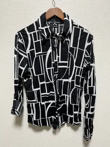 xfrm 기하학 패턴 긴팔 셔츠 사이즈 2