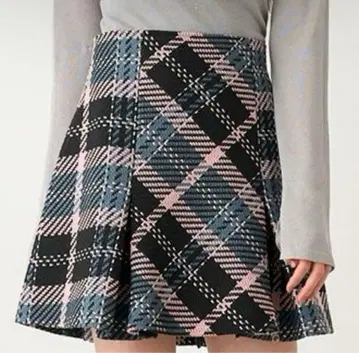 snidel 로빙 체크 미니 스커트