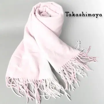260 새상품  타카시마야 캐시미어 머플러 대형 일본제 스톨