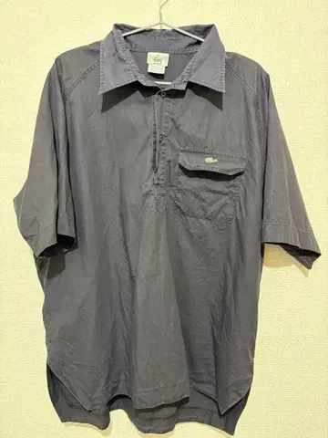 LACOSTE 90년대 프랑스제 네이비 셔츠
