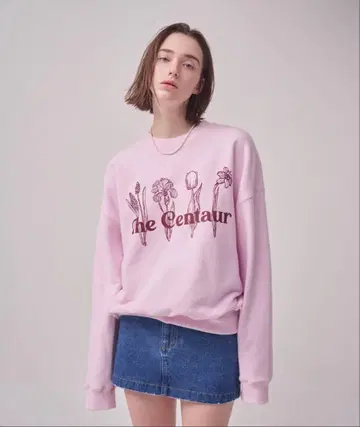 THE CENTAUR 더 센타우르 맨투맨 풀오버 핑크