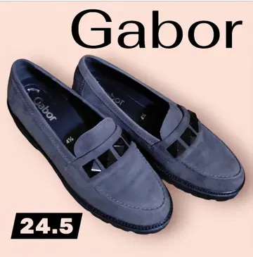 새상품급 Gabor 스터드 부착 로퍼 24.5