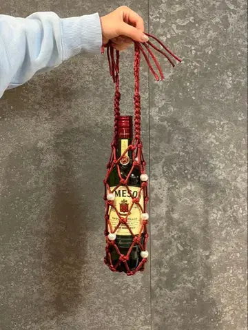 파라코드 보틀 홀더 와인 홀더 빨간색 펄