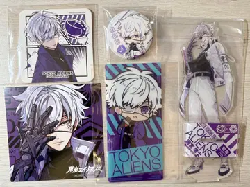 아마미야 레이지 도쿄 에이리언즈 아크릴 스탠드 코스터 캔뱃지 특전