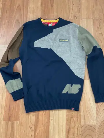새상품급 뉴발란스 패치워크 스웨터 골프