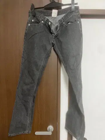 엑스걸 X-girl 그레이 스트레이트 데님