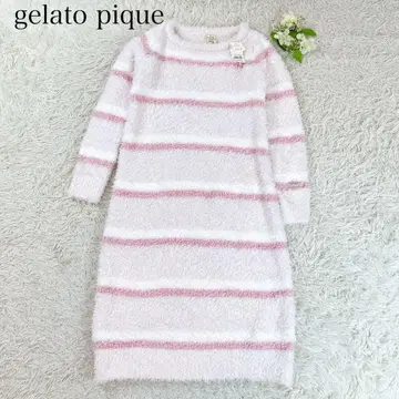 새상품 택 포함 젤라또피케 룸웨어 원피스 보더 핑크