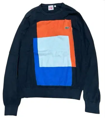 LACOSTE live 원포인트 로고 그래픽 니트 3