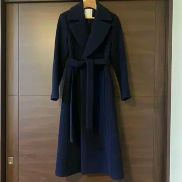 ESTNATION 네이비 롱 코트