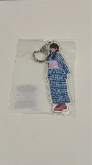 iLiFE! 무지개 깃털 미니 유카타 아크릴 키링