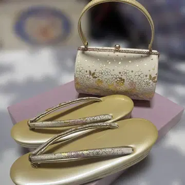 아름다운 벚꽃 패턴 조리 백 세트