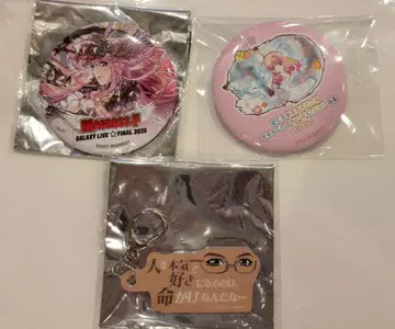 마크로스F 갤럭시 라이브 럭키 드로우 캔뱃지 키링 셰릴