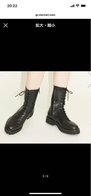 BEAUTY&YOUTH 가죽 미들 레이스업 부츠