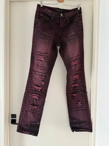 새상품급 남성용 데미지 데님 사이즈 82