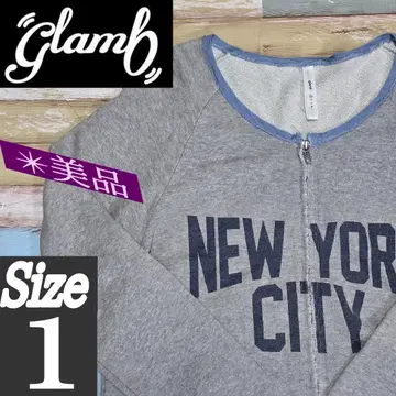 [ 레어 ] glamb 더블 지퍼 맨투맨 트레이닝복