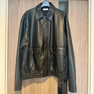 SHIPS any 플라이트 자켓 인조 가죽 블랙