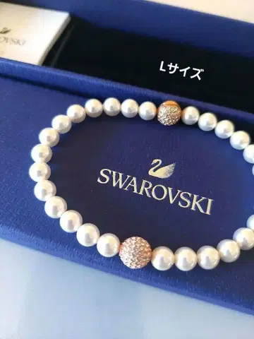 새상품 SWAROVSKI 펄 팔찌 스와로브스키 L
