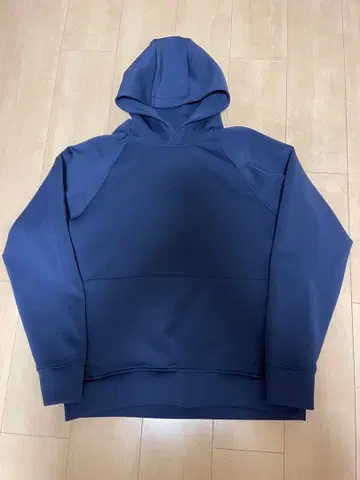 브리핑 남성용 3D 로고 후드티 네이비